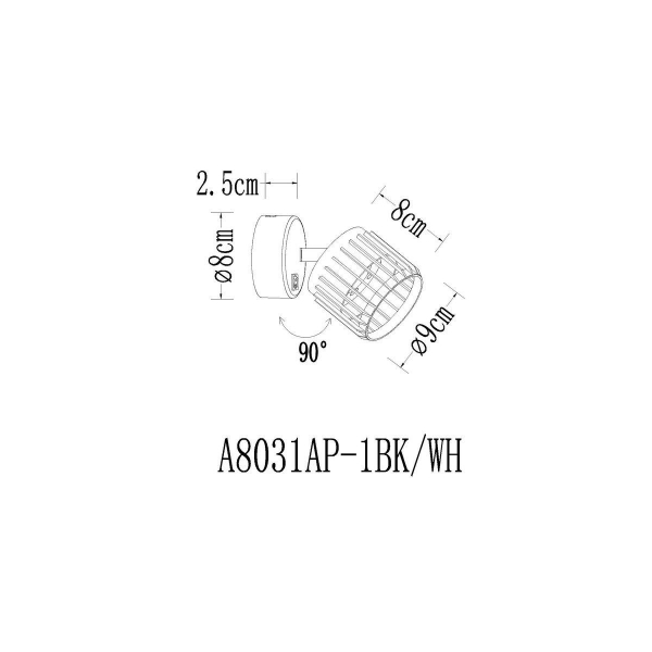 Спот Arte Lamp Atria A8031AP-1WH