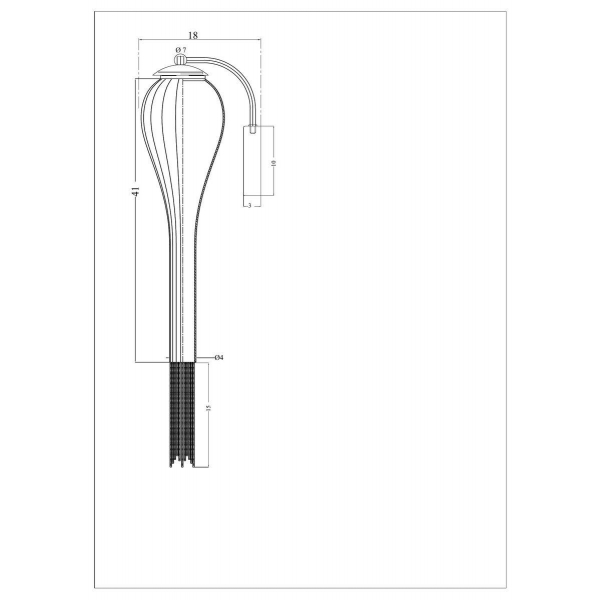 Бра Arte Lamp Waterfall A1577AP-1CC