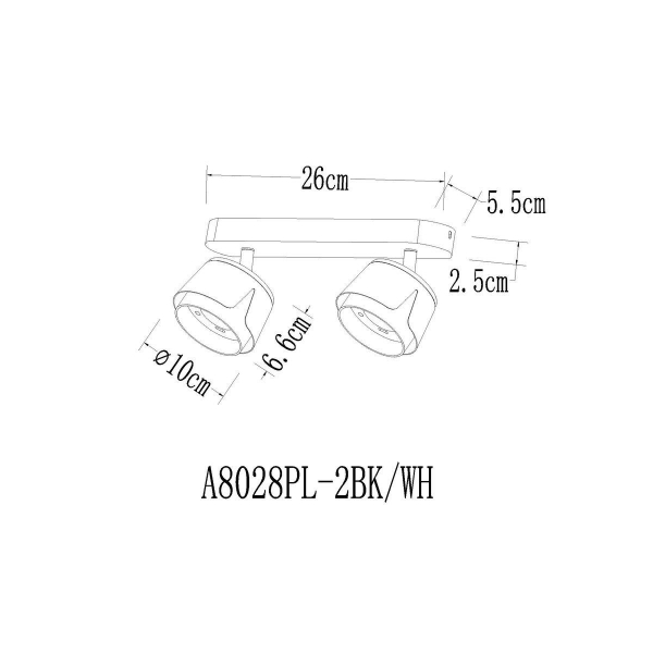 Спот Arte Lamp Amaks A8028PL-2WH