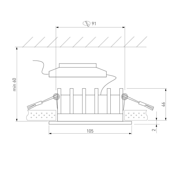 Встраиваемый светодиодный светильник Elektrostandard Combi 25068/LED a069006