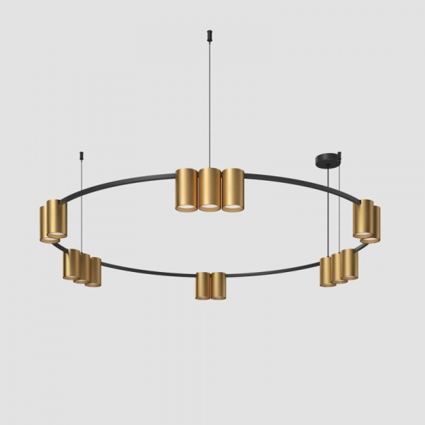 Подвесная люстра Denkirs Orbit DK4067-BK+SG