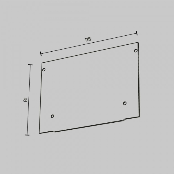 Заглушка Maytoni Technical (2 шт) ALM013EC-PL-W