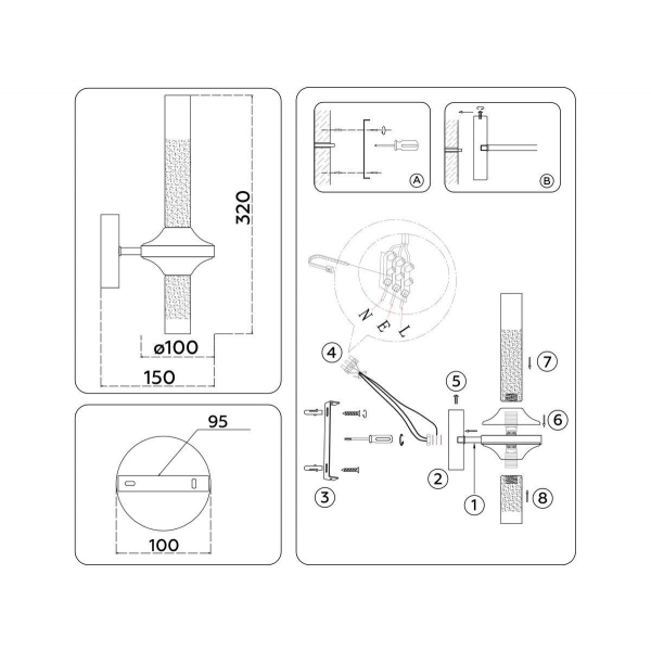 Бра Ambrella Light High Light Modern LH55355