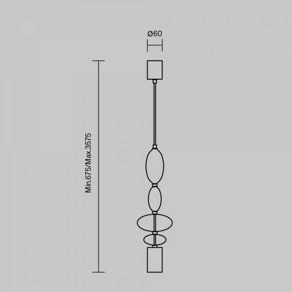 Подвесной светильник Maytoni Monochrome MOD071PL-L8B3K3