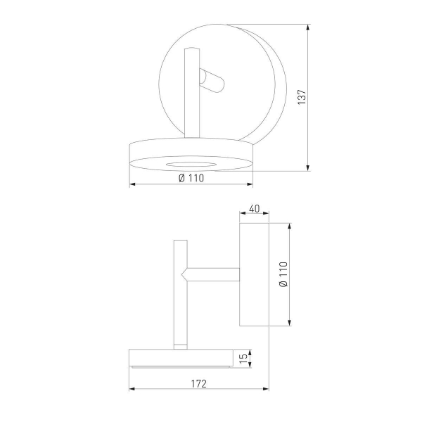 Уличный настенный светодиодный светильник Elektrostandard Verano 35185/D a068590