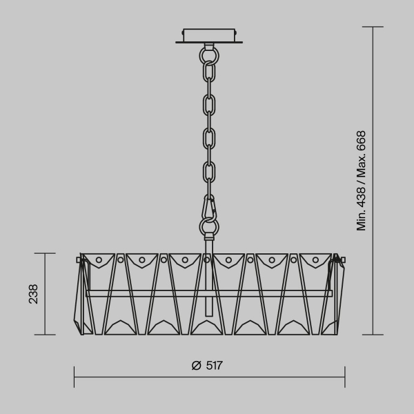 Подвесная люстра Maytoni Puntes MOD043PL-06CH