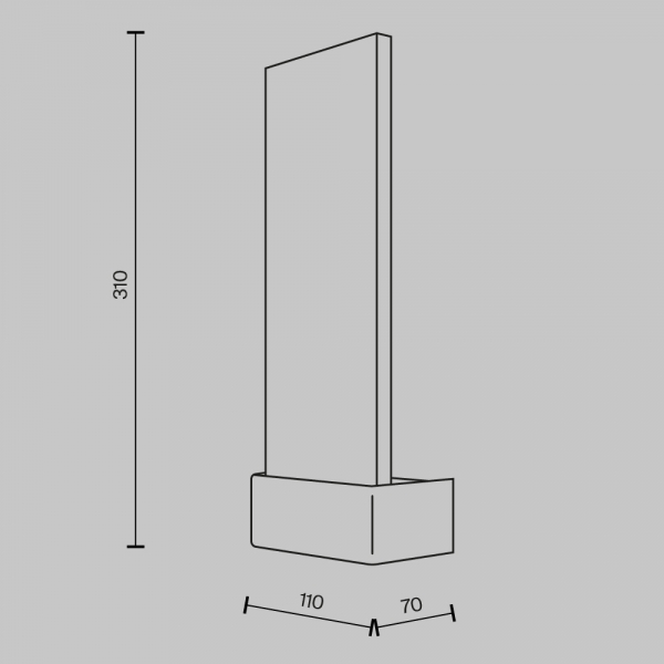 Настенный светильник (бра) Maytoni MOD318WL-L3CH3K