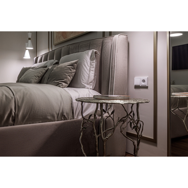 69-1117107 Стол журнальный "Флора" металлический 54*54*57см