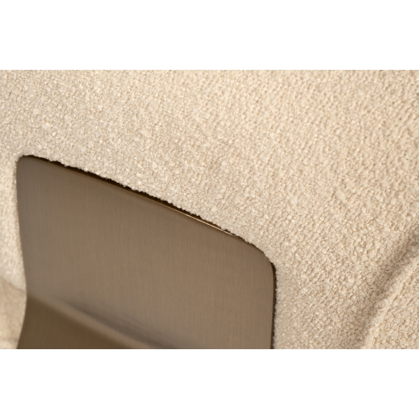 58DB-23052 Кресло ткань букле бежевое 85*79*69см