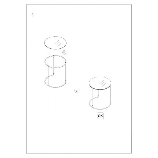 40AD-00065 Столик журнальный (набор 2шт) d48*56/66*37*45,5см
