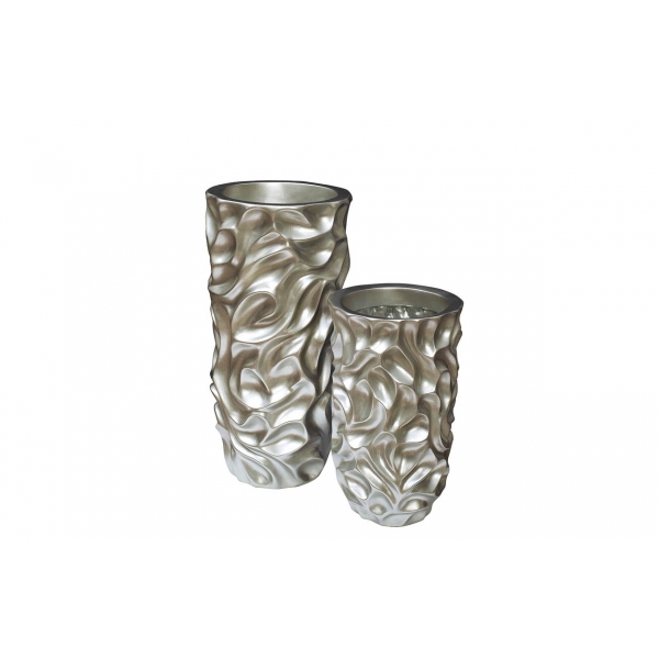 ZS-C847-27 Кашпо 33*33*69см цвет серебро