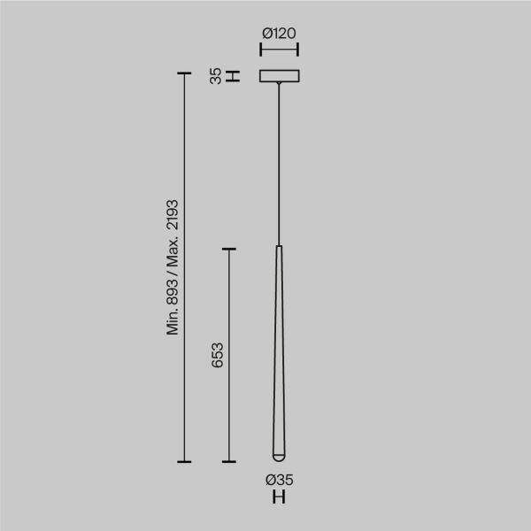 Подвесной светодиодный светильник Maytoni Cascade MOD132PL-L6BK