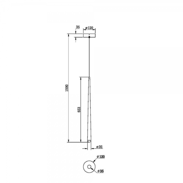 Подвесной светодиодный светильник Maytoni Cascade MOD132PL-L6BK