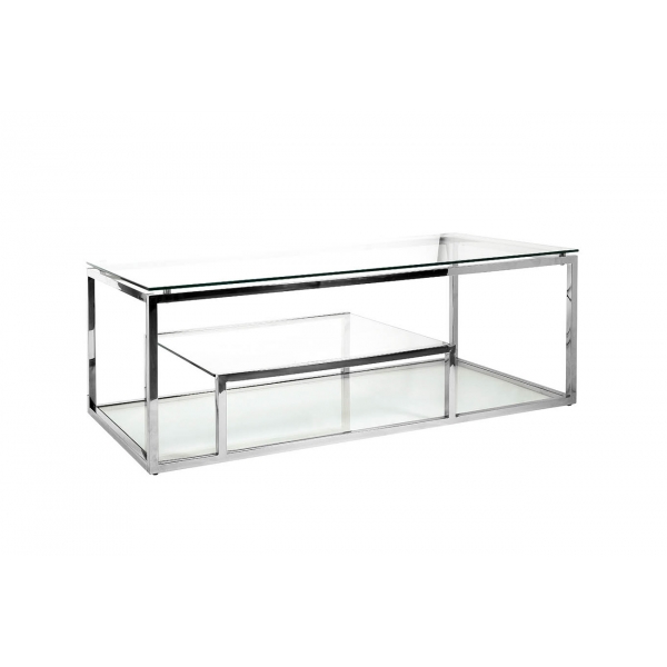 GY-CT8005 Стол журнальный, цвет хром 130*60*45см