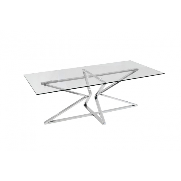 13RX3012-SILVER-Стол журнальный 120*60*43см