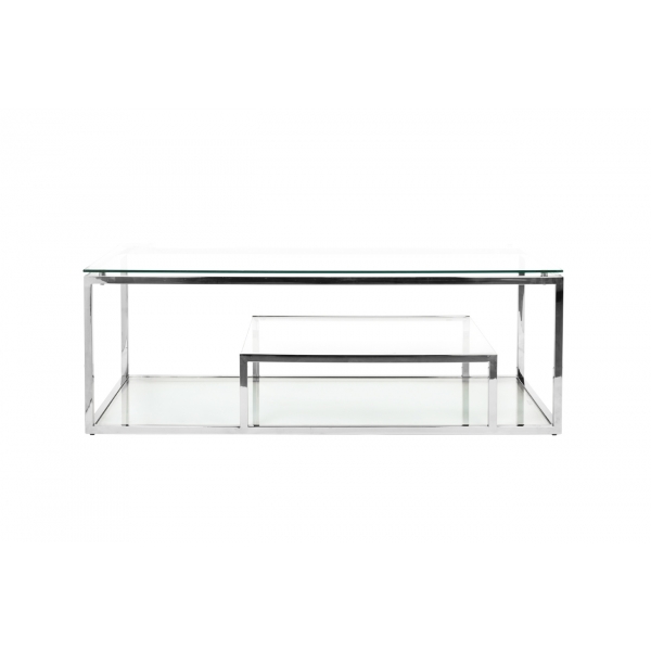 GY-CT8005 Стол журнальный, цвет хром 130*60*45см