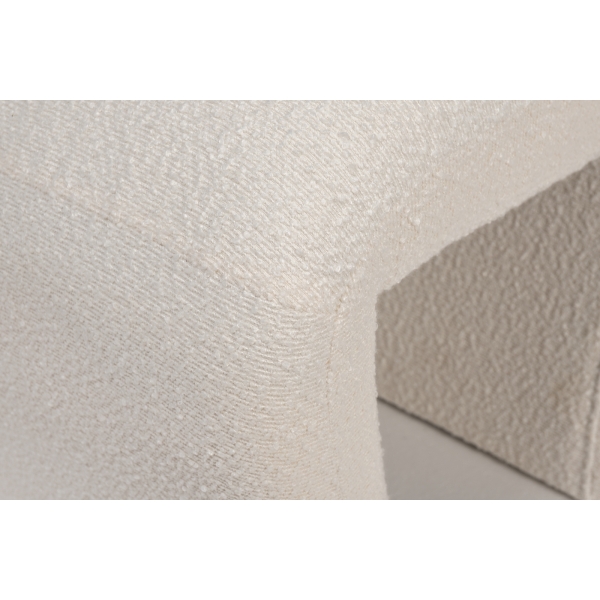 GY-08717 Банкетка букле белый d54*40,5*45,5см