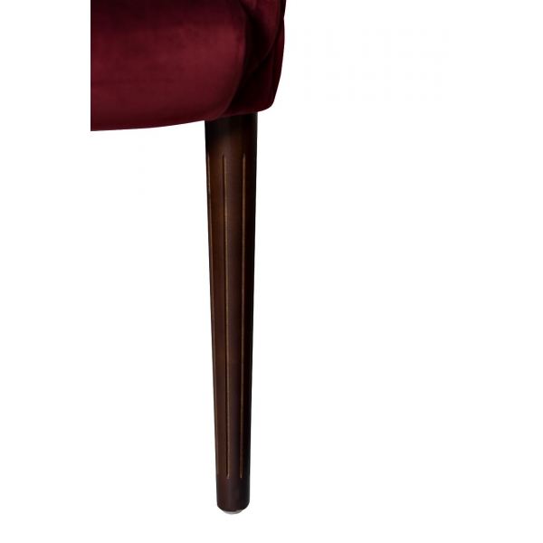 FC-32RE Кресло стеганое велюр красный 60*68*84см