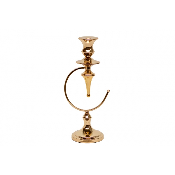 2K230190G Подсвечник gold 21x15x46
