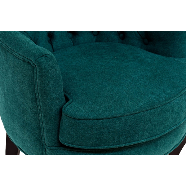 PJC741-PJ618 Кресло велюр синий/бирюзовый 64*70,5*77см