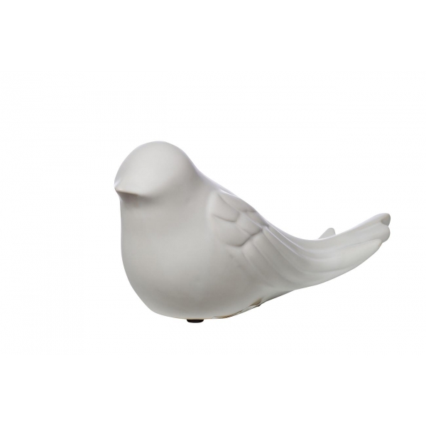 10K8856-SM Статуэтка"Птичка" белая 10,5*7,5*21,5