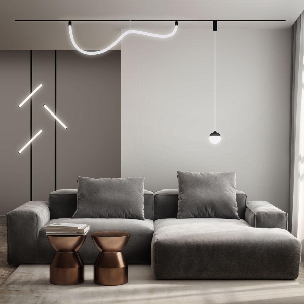 Трековый светодиодный светильник Denkirs Smart Ray DK8060-BK