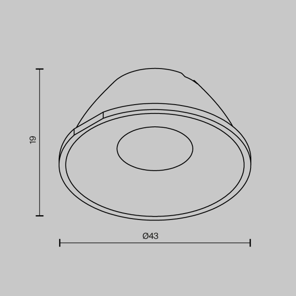 Линза Maytoni Technical Downlight для Alfa LED 36° LensCD43-36