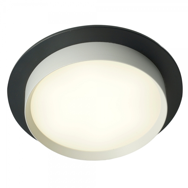 Светильник встраиваемый Feron DL507 потолочный GX53 черный + белый круг 51352