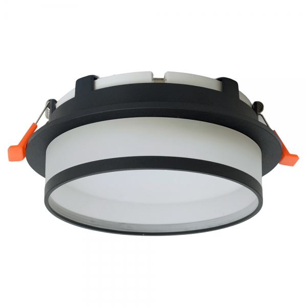 Светильник встраиваемый Feron DL700  потолочный GX70 черный круг 51094