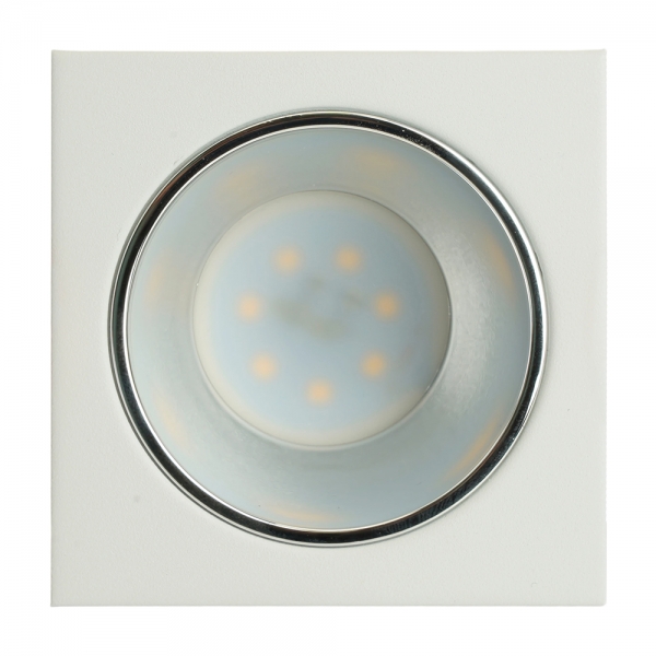 Светильник встраиваемый Feron DL3112 потолочный MR16 G5.3 белый + хром 51406