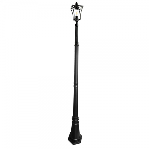 Светильник садово-парковый Feron  PL737 столб  60W 230V E27, черный 51273