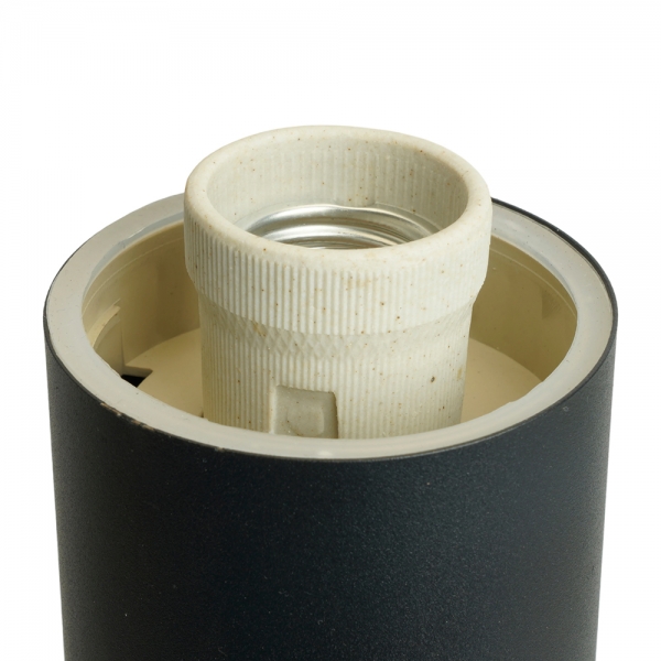 Светильник садово-парковый Feron DH046-B, Техно на стену, 18W E27 230V, черный 51526