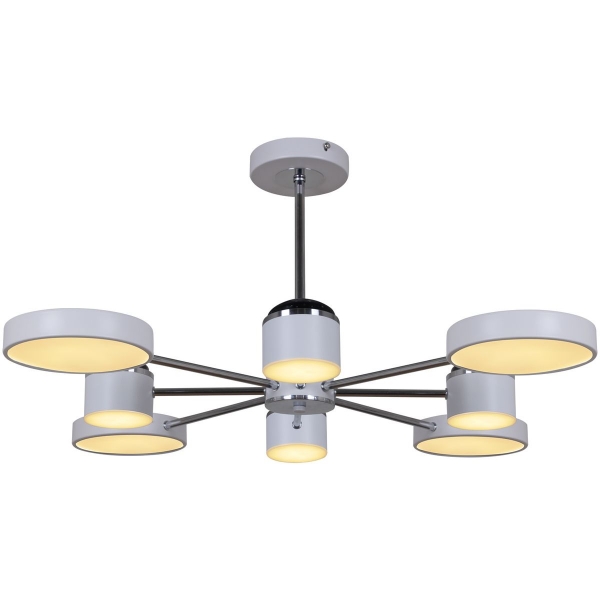 Потолочная светодиодная люстра Reluce 13289-4.3-08 Белый+Хром