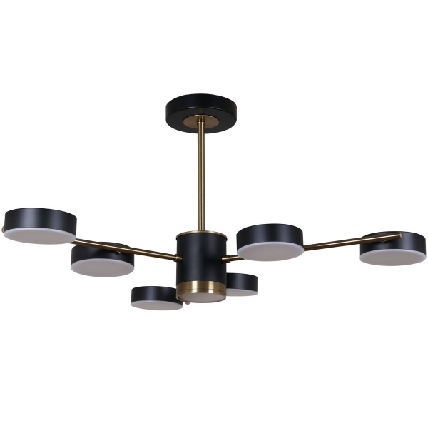 Потолочная светодиодная люстра Reluce 06369-0.3-06 COP+BK