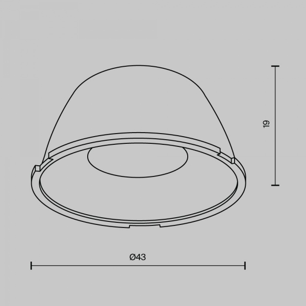 Линза Maytoni для Alfa LED 15° LensD43-15