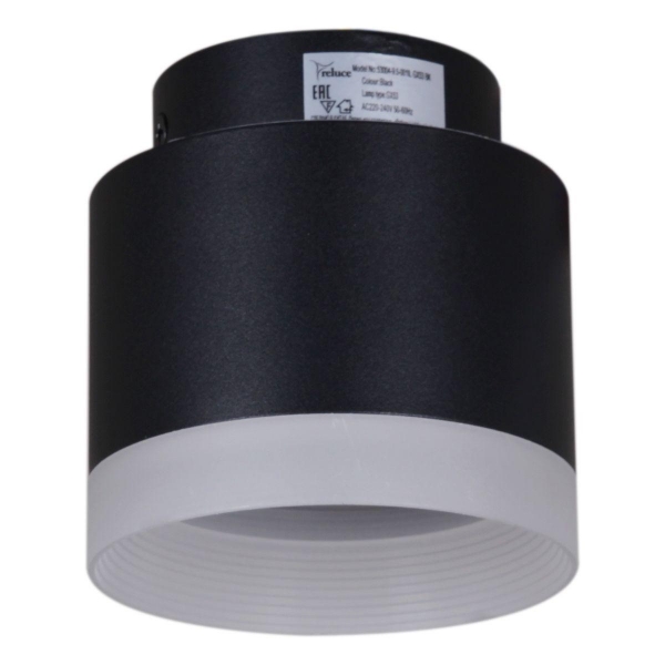 Потолочный светильник Reluce 53004-9.5-001IL GX53+LED3W BK