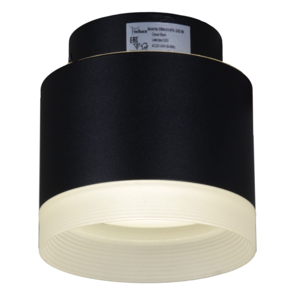 Потолочный светильник Reluce 53004-9.5-001IL GX53+LED3W BK