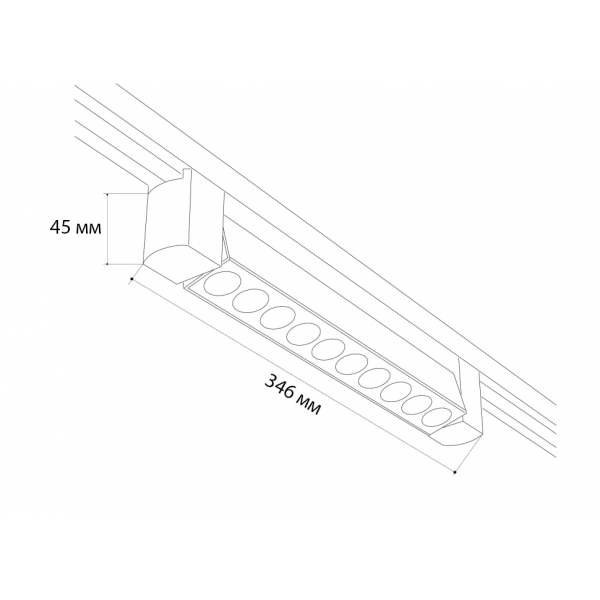 Трековый светодиодный светильник Italline IT08-8031 black 4000K