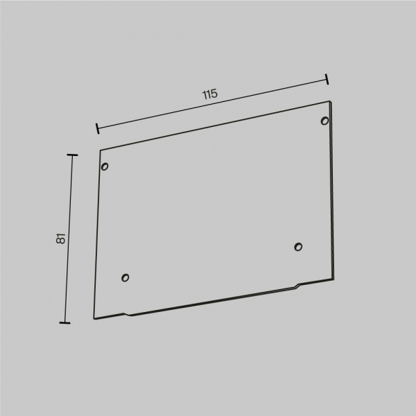 Заглушка Maytoni Technical (2 шт) ALM013EC-PL-W
