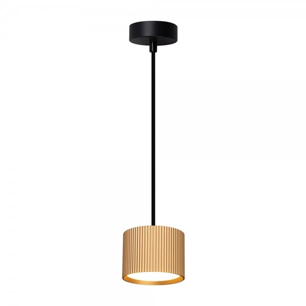 Светильник потолочный Feron Barrel HL4588 ARIA  levitation 12W, 230V, GX53, золото + черный, на подвесе 1,7 м