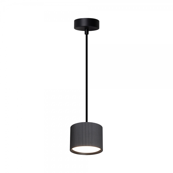 Светильник потолочный Feron Barrel HL4588 ARIA  levitation 12W, 230V, GX53, черный, на подвесе 1,7 м