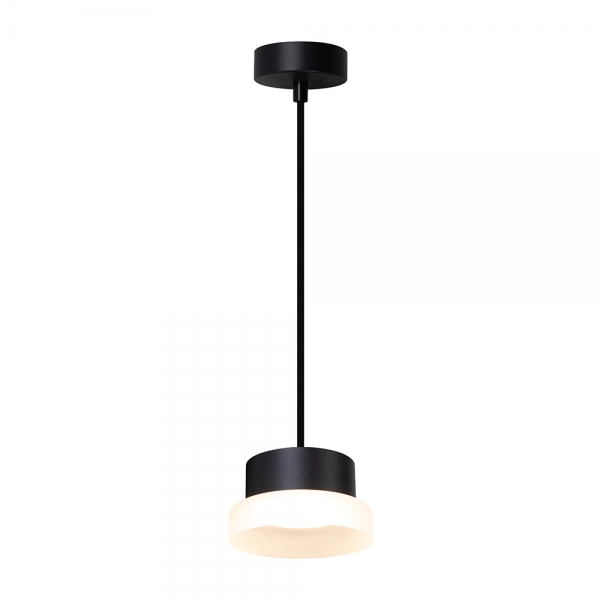 Светильник потолочный Feron Barrel HL4608 OPAL levitation 12W, 230V, GX53, черный, на подвесе 1,7 м