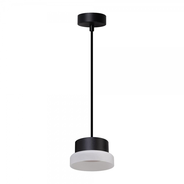 Светильник потолочный Feron Barrel HL4608 OPAL levitation 12W, 230V, GX53, черный, на подвесе 1,7 м