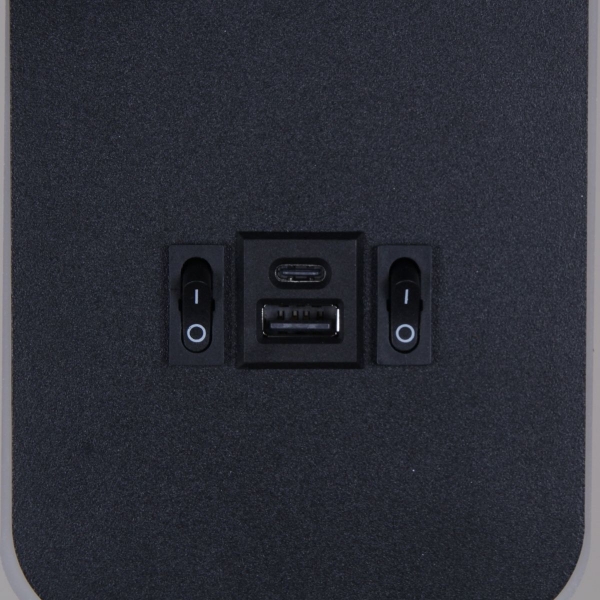 Настенный светодиодный светильник Reluce 86204-9.2-001KT LED12W+USB BK