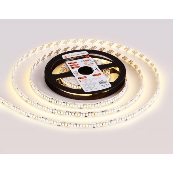 Светодиодная лента Ambrella Light 17W/m 240LED/m 2835SMD теплый белый 5M GS1401