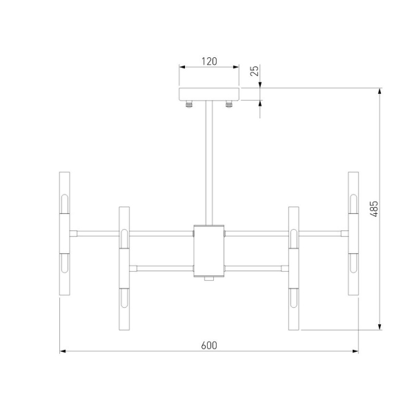 Подвесная люстра Bogates Bastone 345 Smart