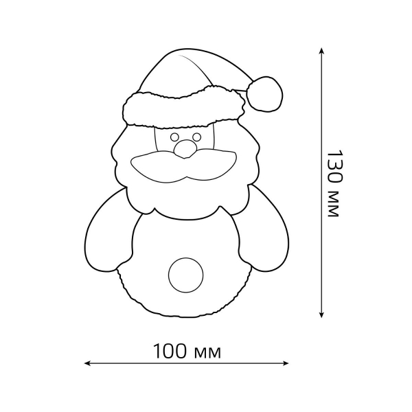 Фигурка светодиодная "Дед Мороз" Gauss Holiday HL001