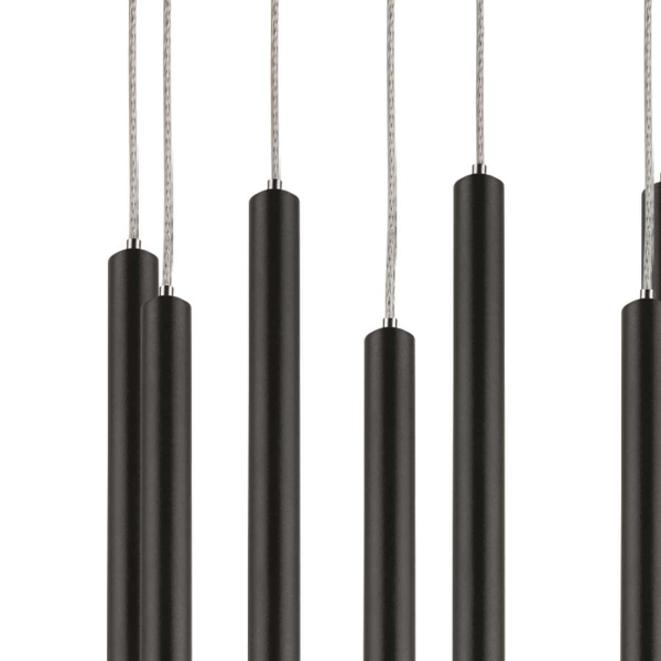 L8T747347 Люстра TUBO LED 40W 2560LM 25G ЧЕРНЫЙ 4000K