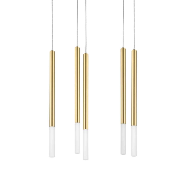 L5T747133 Люстра TUBO LED 25W 1250LM 360G ЗОЛОТО 3000K