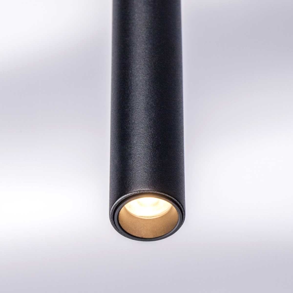 L5T747437 Люстра TUBO LED 25W 1500LM 25G ЧЕРНЫЙ 3000K